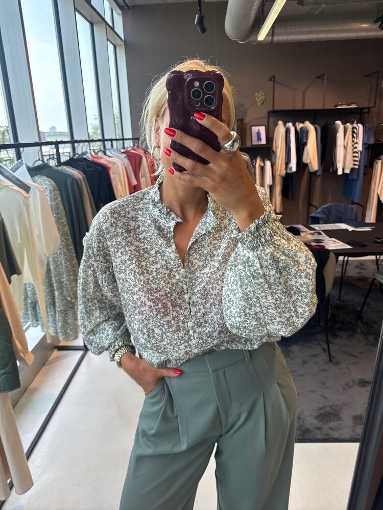 MSCH Seraphina 3/4 Shirt AOP Egret Flower