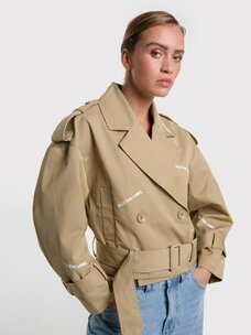 Alix The Label Ladies Woven Short Alix Trench Coat