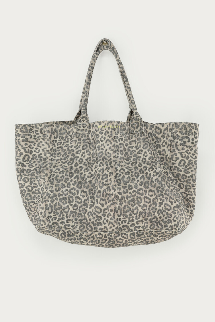 My Jewellery Grote Shopper Met Lichte Panterprint