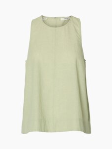 Selected Femme Luisa SL Linen Blend Top Noos Lint