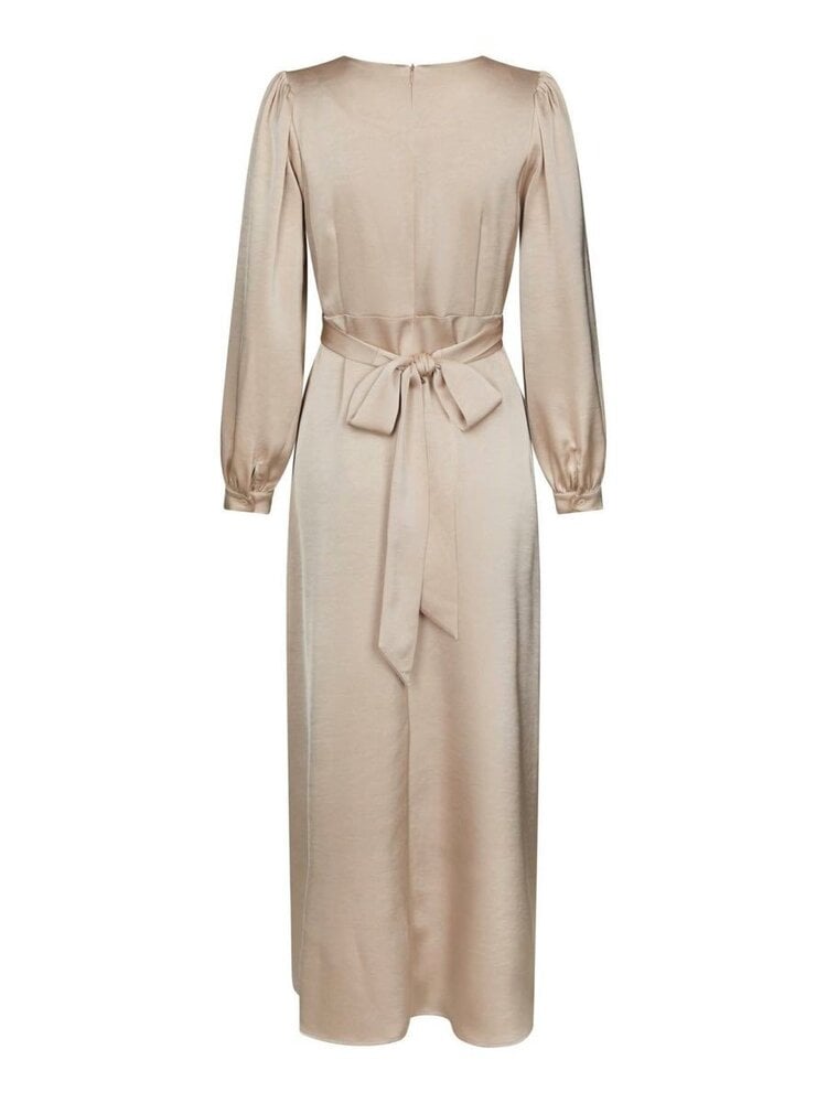 Neo Noir Bretti Heavy Sateen Dress Champagne