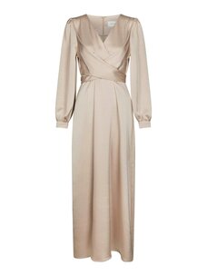 Neo Noir Bretti Heavy Sateen Dress Champagne