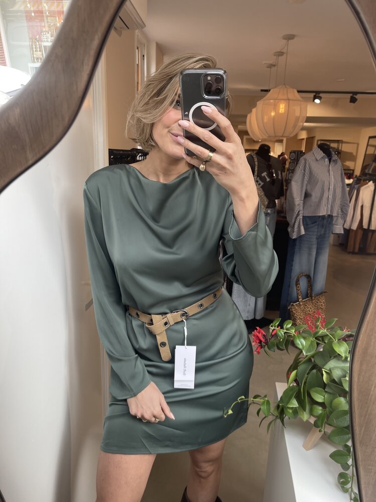 Modström TailorMD LS Short Dress Balsam Green