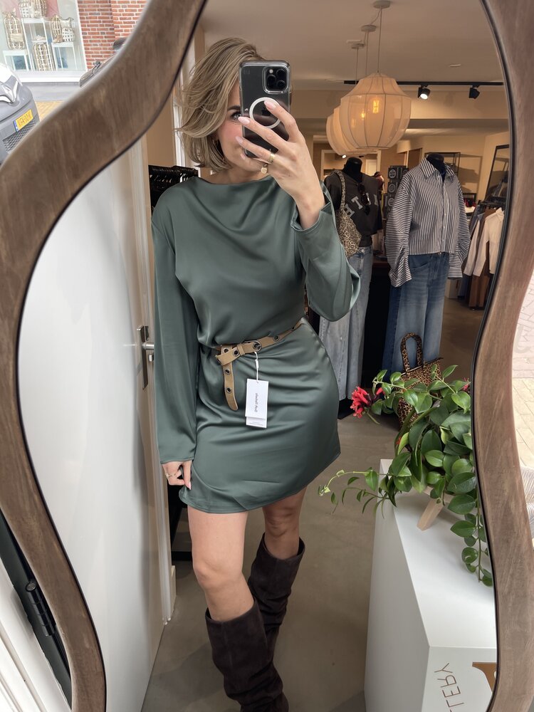 Modström TailorMD LS Short Dress Balsam Green