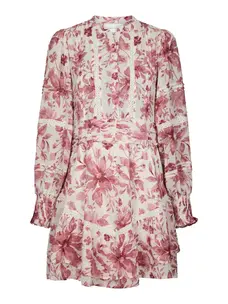 Neo Noir Roberta Flower Print Dress Evening Rose