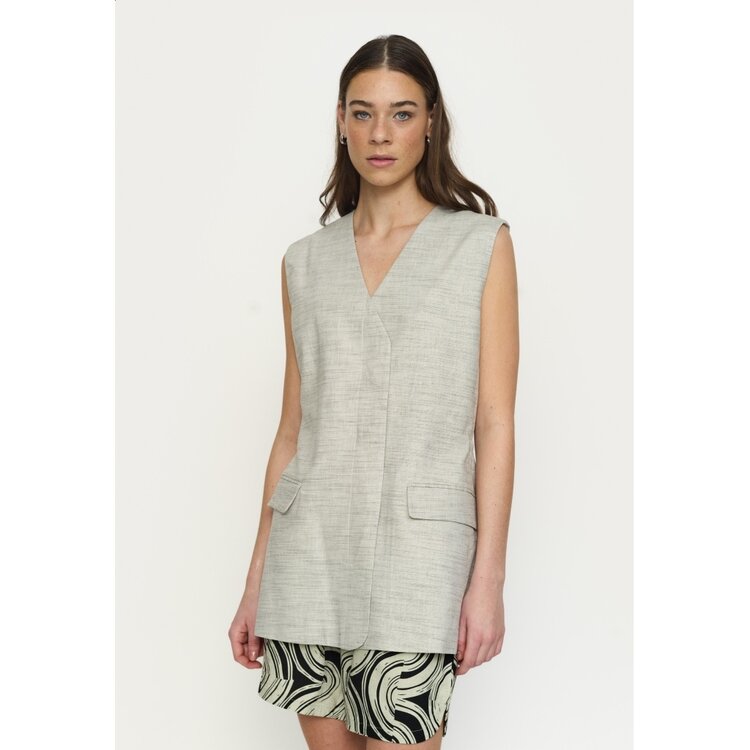 Soft Rebels Elliey Vest Light Grey Melange