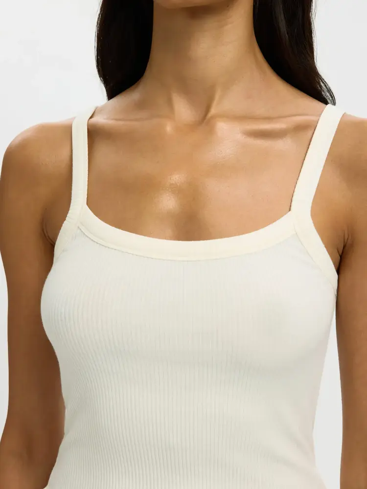 Selected Femme Celica Anna Strap Tank Top Noos Snow White