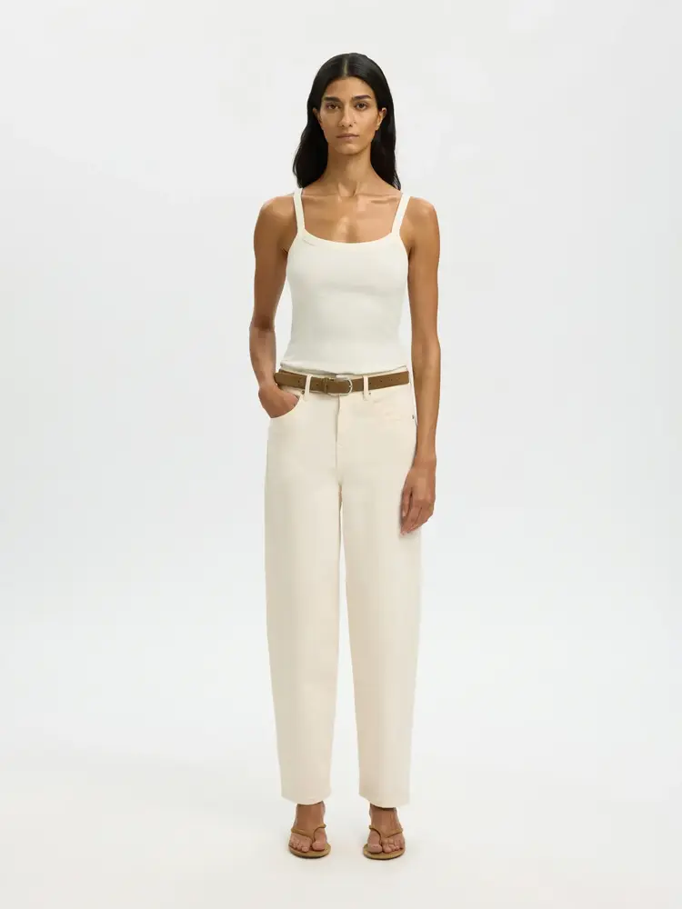 Selected Femme Celica Anna Strap Tank Top Noos Snow White