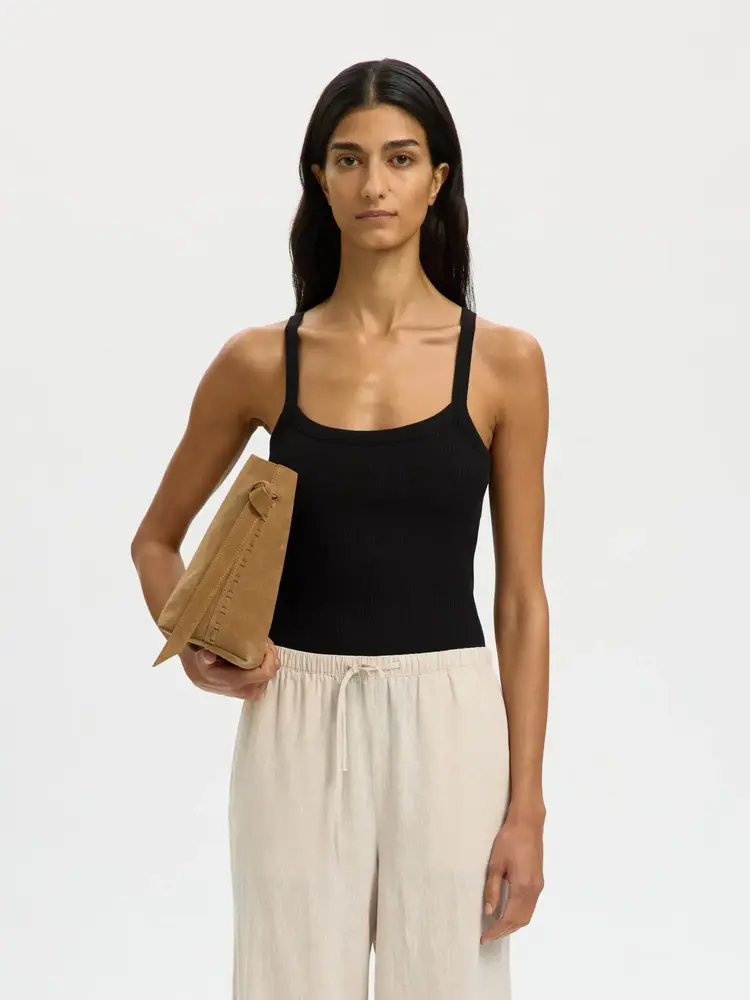 Selected Femme Celica Anna Strap Tank Top Noos Black