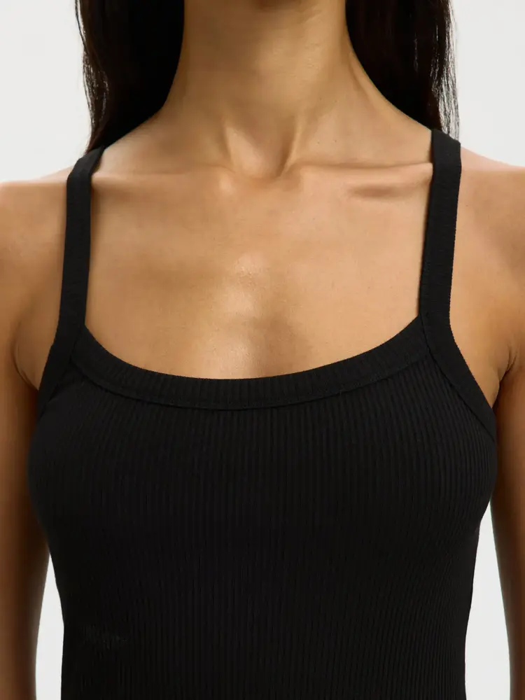 Selected Femme Celica Anna Strap Tank Top Noos Black