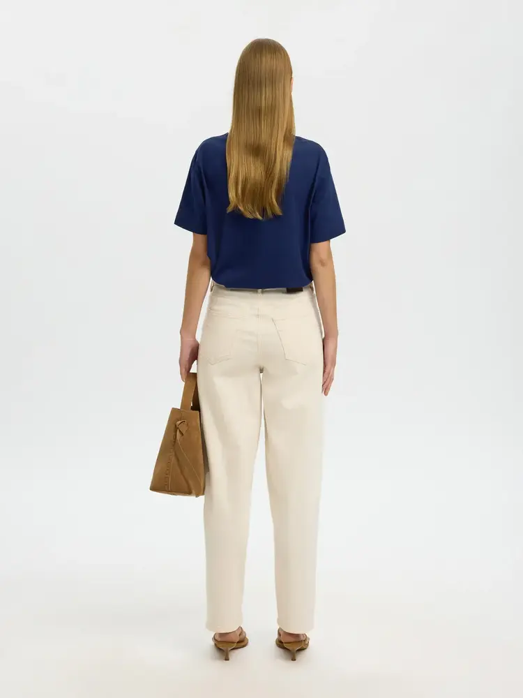 Selected Femme Felisa SS Tee Ocean Cavern/Egret