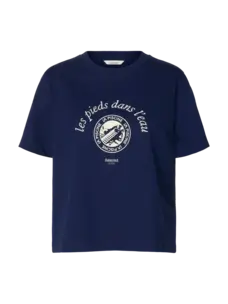 Selected Femme Felisa SS Tee Ocean Cavern/Egret