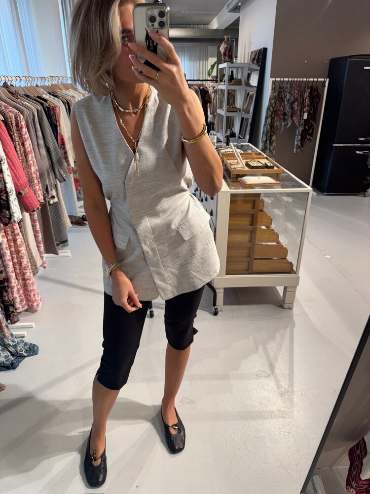 Soft Rebels Elliey Vest Light Grey Melange