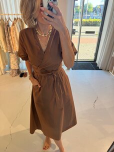 Soft Rebels Halen Midi Dress Bison