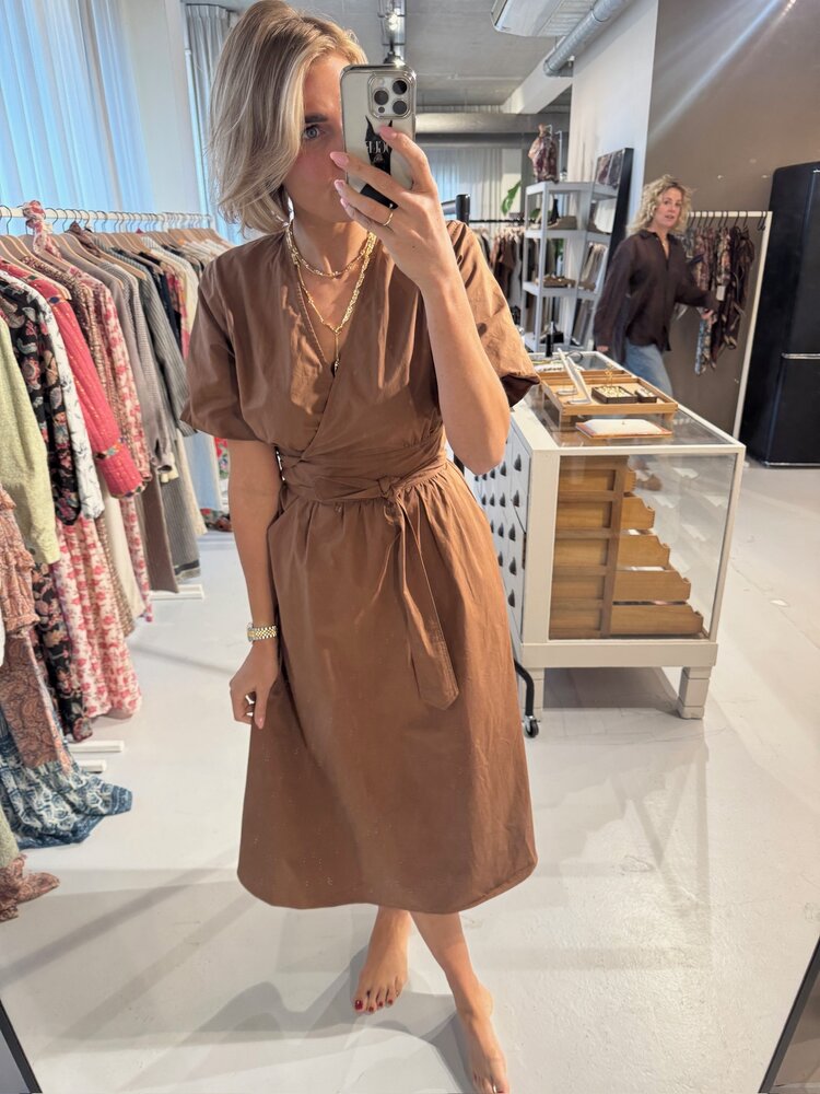 Soft Rebels Halen Midi Dress Bison