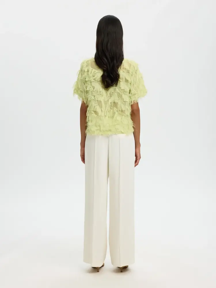 Selected Femme Myline SS Boat Neck top B Lint