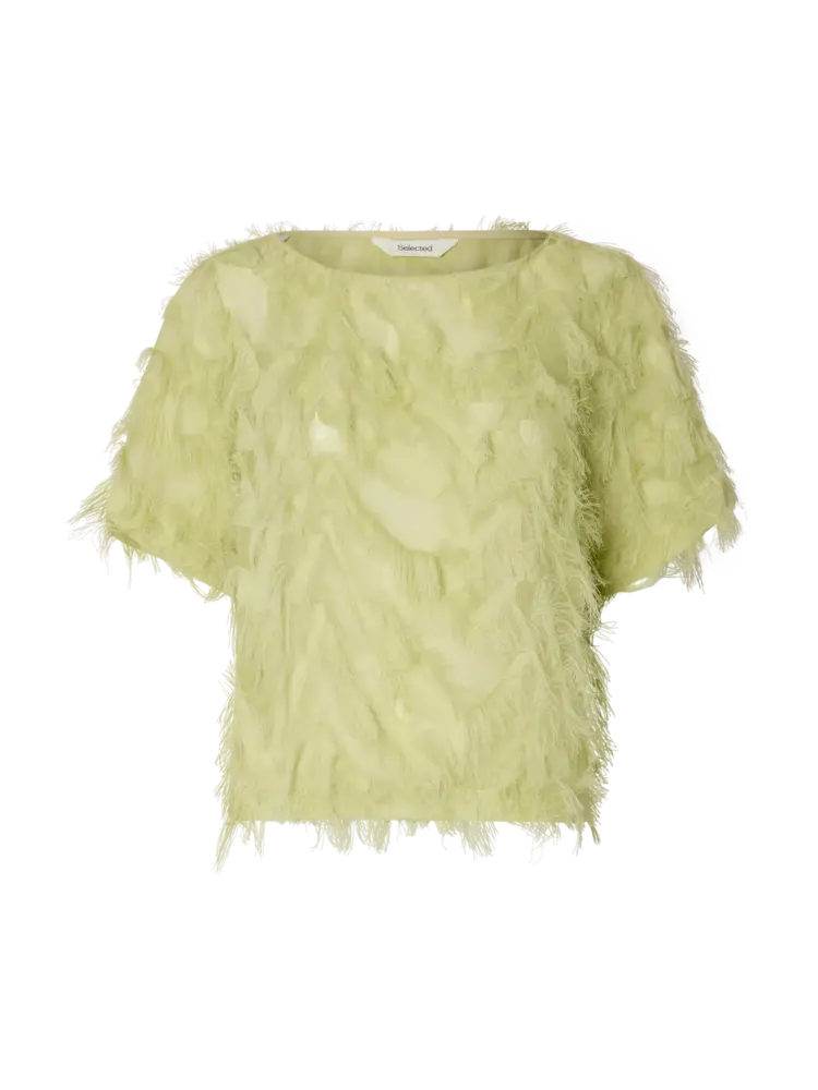 Selected Femme Myline SS Boat Neck top B Lint