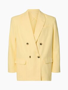 Selected Femme Oversized Marlie DB Blazer Italian Straw