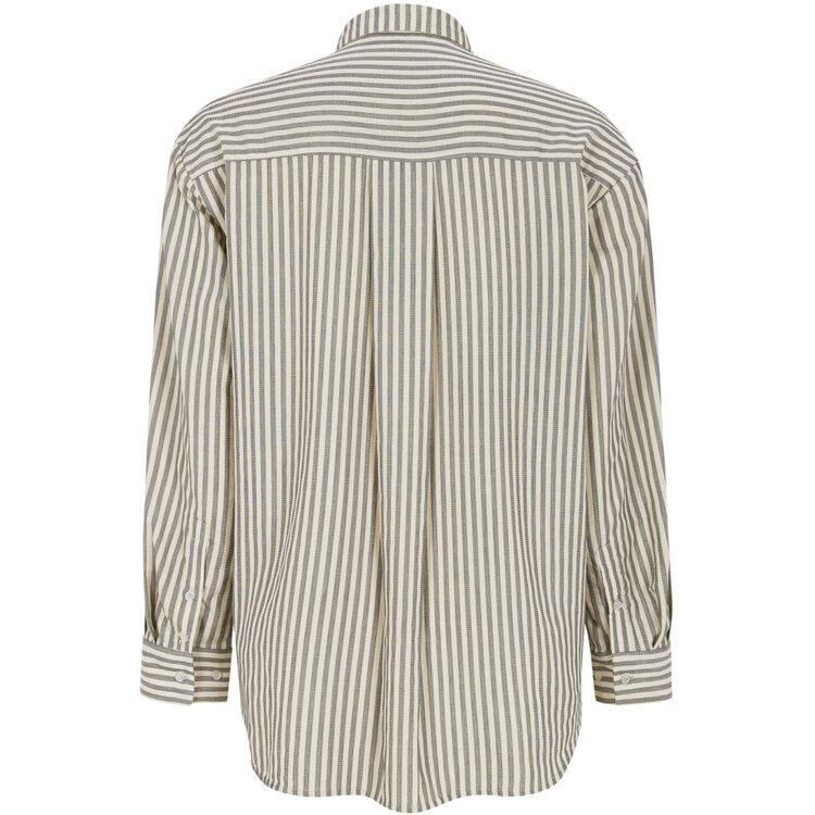 Soft Rebels Veronica Striped Shirt Stripe Artic Wolf W Total Eclipse