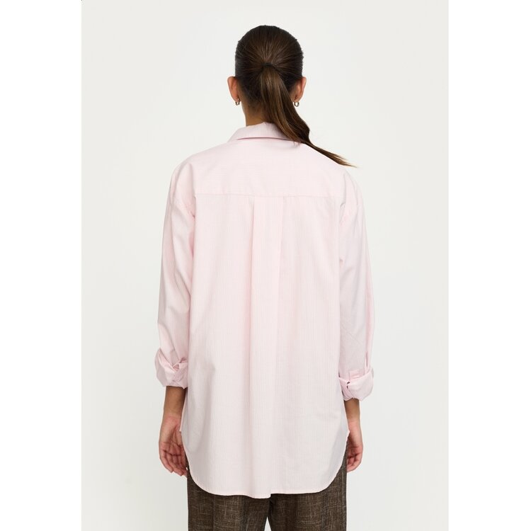 Soft Rebels Veronica Striped Shirt Bleached Mauve