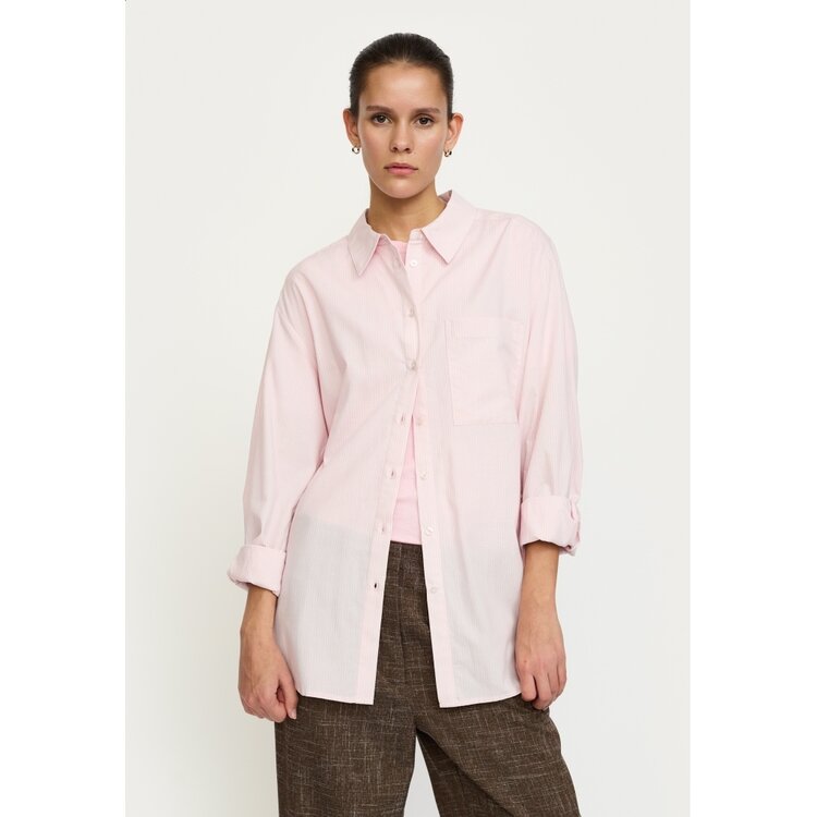 Soft Rebels Veronica Striped Shirt Bleached Mauve