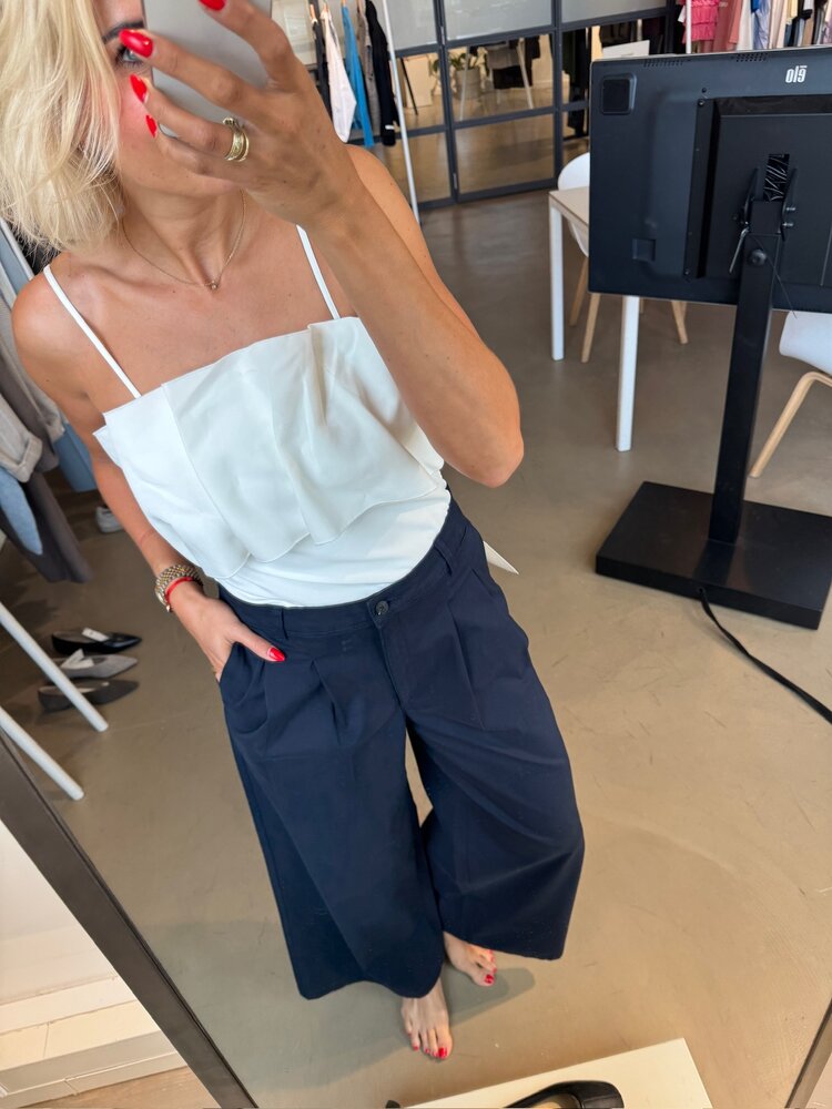 Selected Femme Vinelle Pleated Bandeau Top B Sno