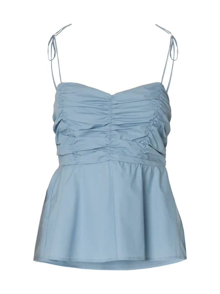 Selected Femme Delia Strap Top B Dusty Blue