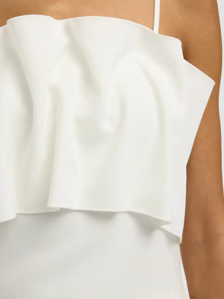 Selected Femme Vinelle Pleated Bandeau Top B Sno