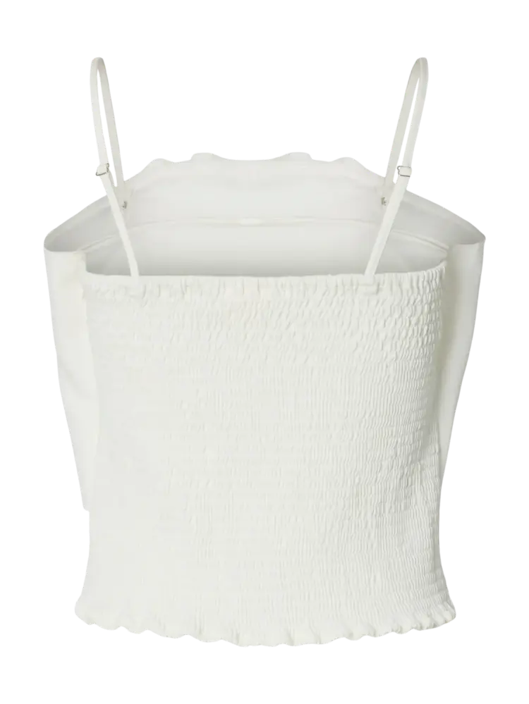 Selected Femme Vinelle Pleated Bandeau Top B Sno