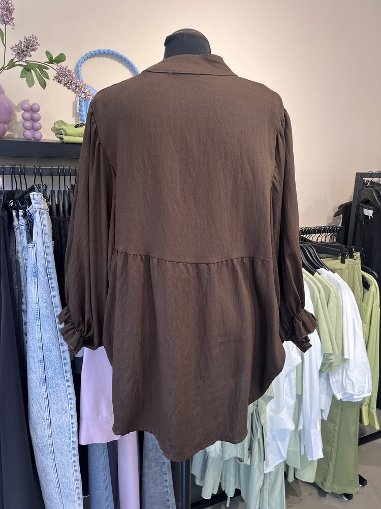 Just be Jolie Juul Blouse Dark Brown