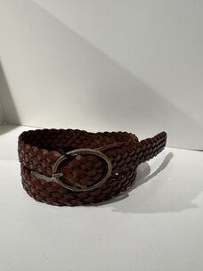 Elvy Braided Cognac/Matte Gold