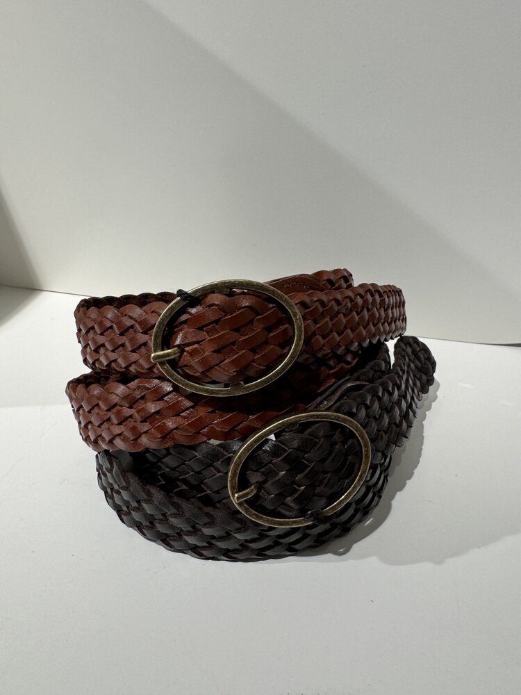 Elvy Braided Cognac/Matte Gold