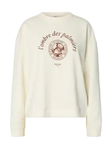 Selected Femme Elisa Ls Sweat Egret/Potters Clay