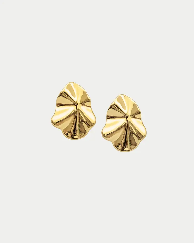 Bow19 Lip Earrings Small Gold S