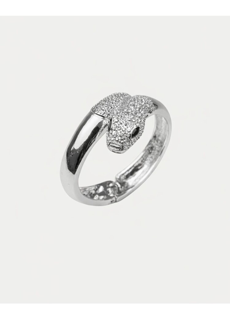 Bow19 Snake Bracelet Rhodium