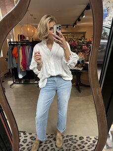 Just be Jolie Juul Blouse White