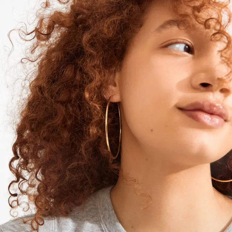 Pilgrim APRIL Large Hoop Earrings Gold-Plated