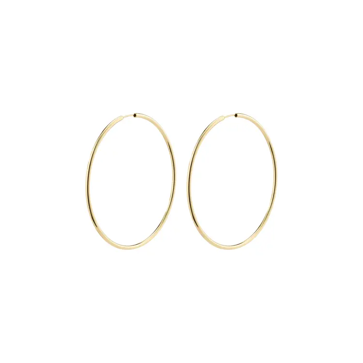 Pilgrim APRIL Large Hoop Earrings Gold-Plated