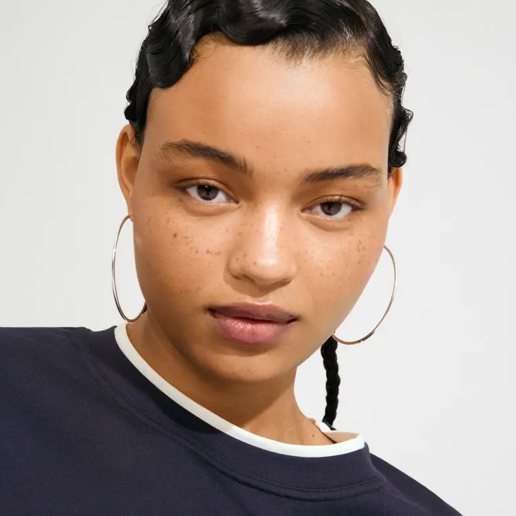 Pilgrim April Large Hoop Earrings Silver-Plated