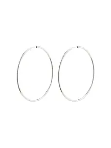 Pilgrim April Large Hoop Earrings Silver-Plated