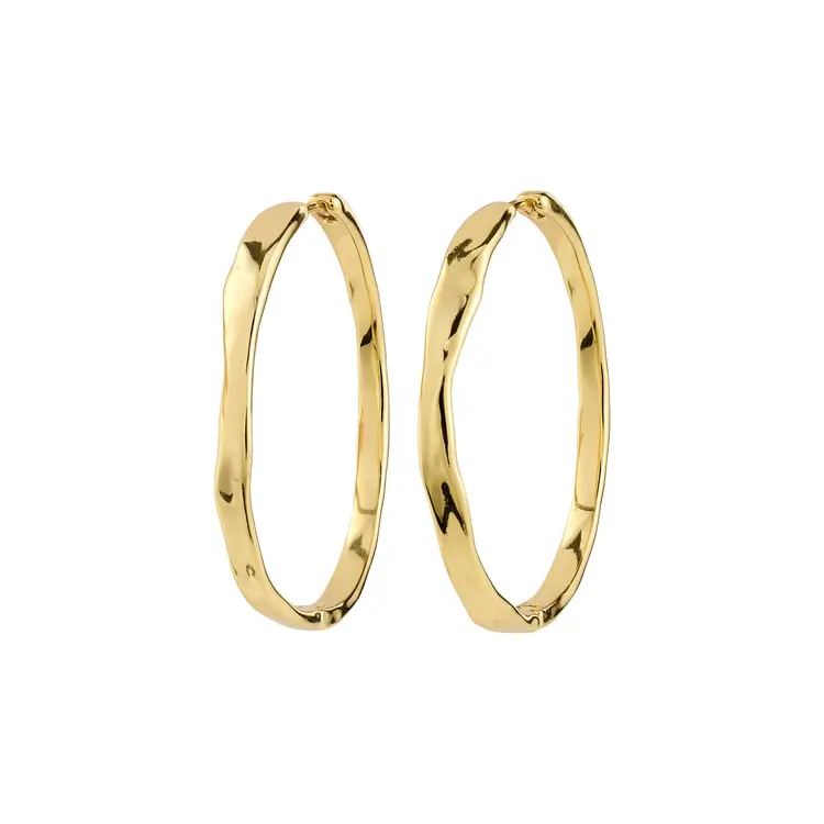 Pilgrim EMBER Hoop Earrings Gold-Plated 40MM