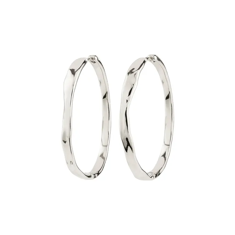 Pilgrim EMBER Hoop Earrings Silver-Plated 40MM