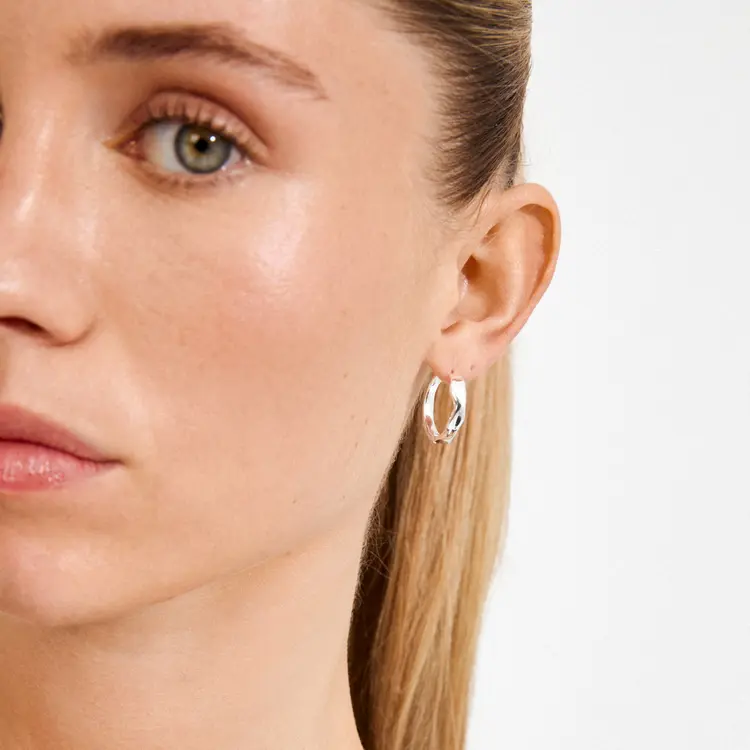 Pilgrim EMBER Hoop Earrings Silver-Plated 20MM