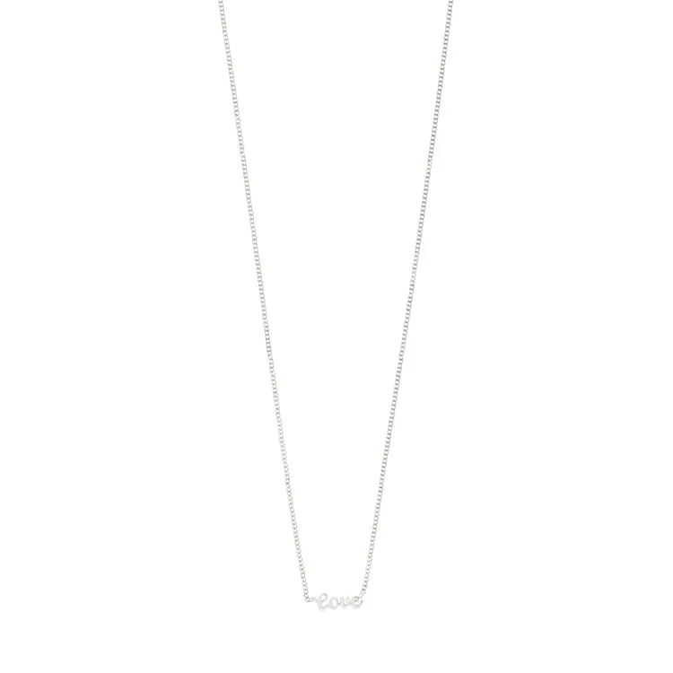 Pilgrim LOVE Necklace Silver-Plated