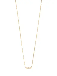 Pilgrim LOVE Necklace Gold-Plated