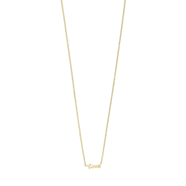 Pilgrim LOVE Necklace Gold-Plated
