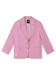 Alix The Label Ladies Woven Rich Oversized Blazer Soft Pink