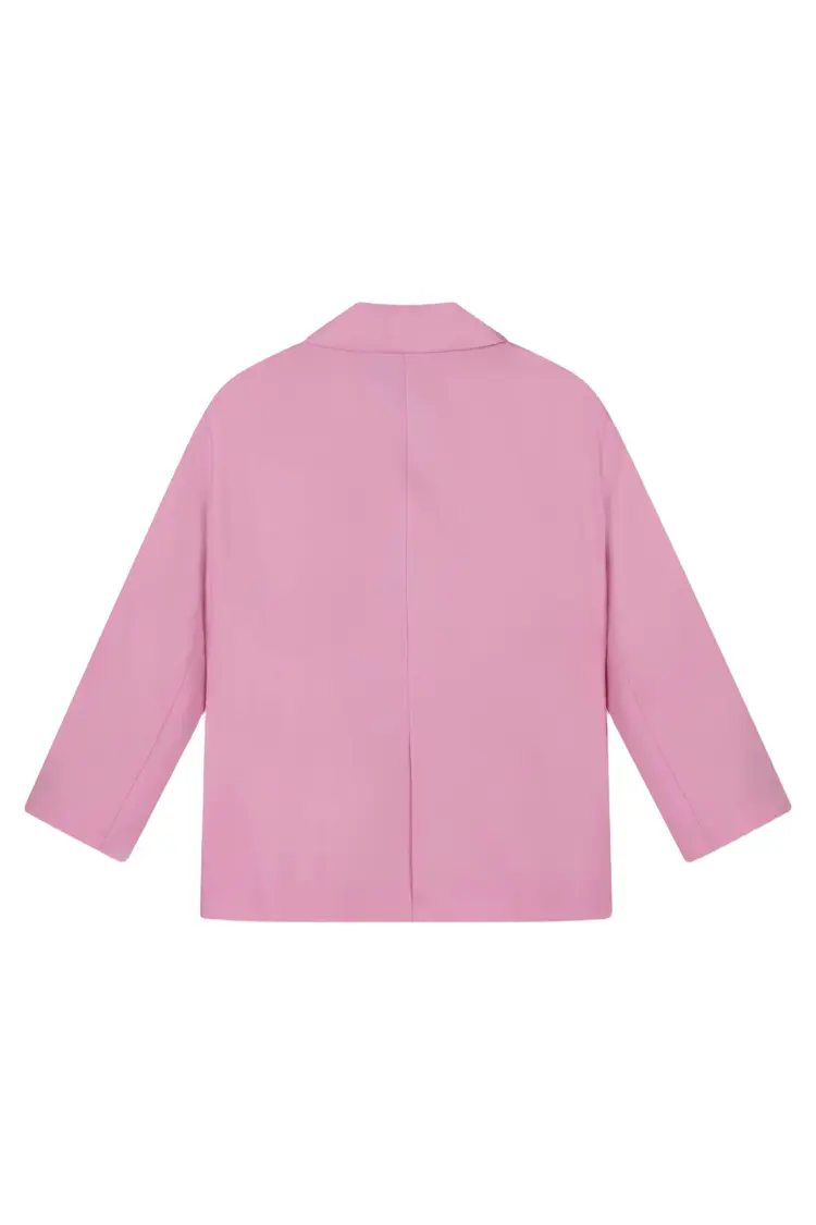 Alix The Label Ladies Woven Rich Oversized Blazer Soft Pink