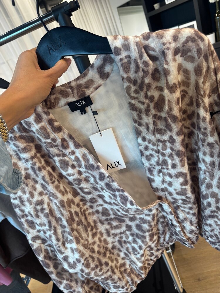 Alix The Label Ladies Woven Sporty Animal Jacket Animal