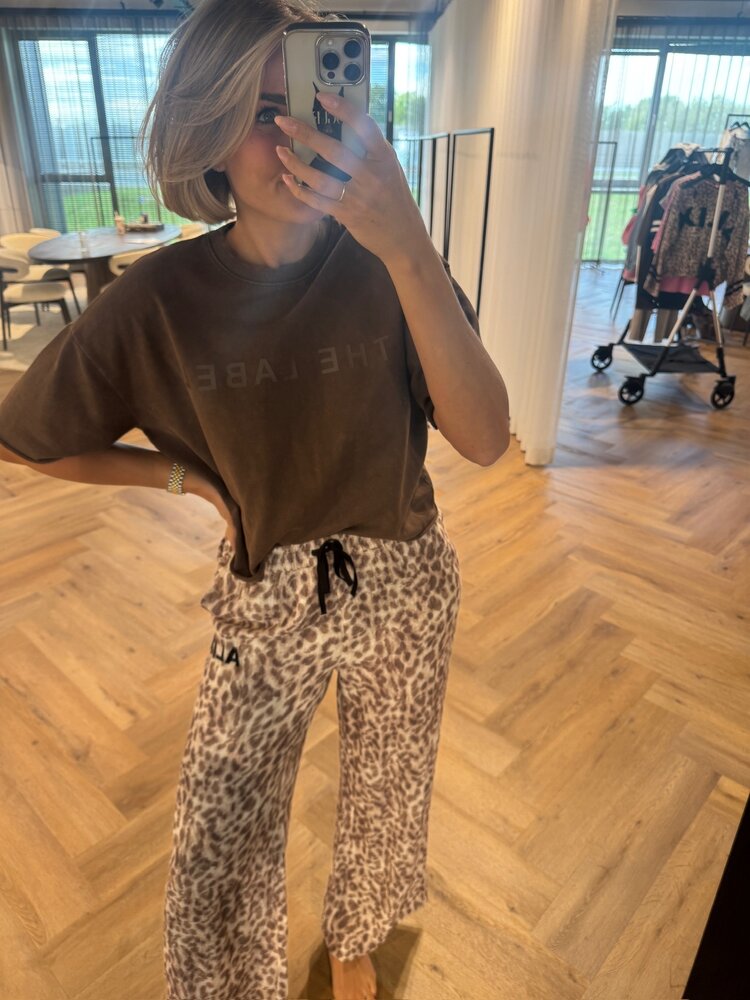 Alix The Label Ladies Woven Sporty Animal Pants Animal